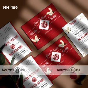 Thiệp cưới màu đỏ